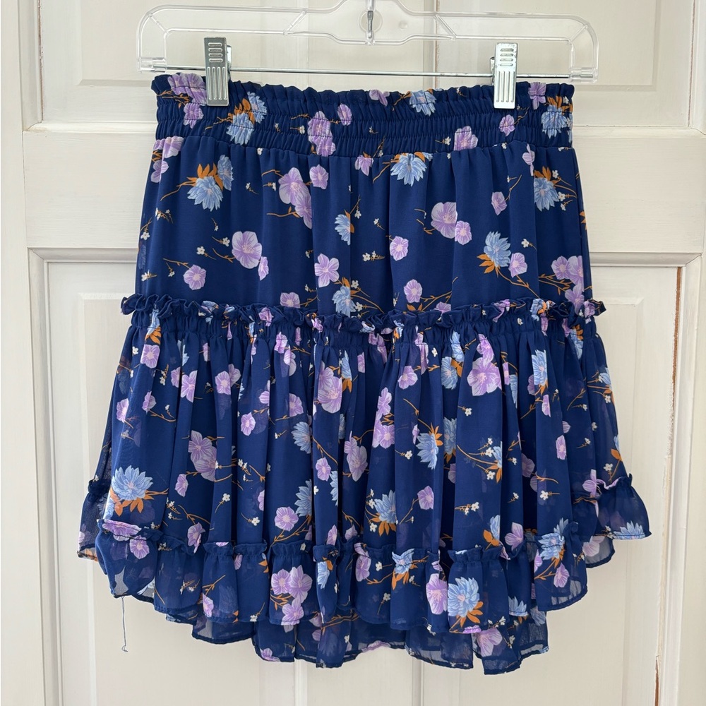 MISA Los Angeles floral mini skirt